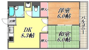 市隆ハイツ塚口の物件間取画像